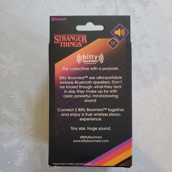 NIP New Stranger Things Eddie Munson Bitty Boomer Bluetooth Speaker - Picture 5 of 5